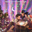 Star Projector with Bluetooth Speaker, 1800mAh Battery Operated Night Light Galaxy Projector, Northern Lights Aurora Projector with Moon, Mood Ambient Lighting for Bedroom Kids Girls Adults by TinyTreasures Baby Boutique