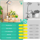 LBW Grow Light for Indoor Plants, 144 LED Full Spectrum Plant Light for Indoor Plants, Large Desk Grow Lamp with 4H/8H/12H Timer, 6-Level Brightness, Height Adjustable, Flexible Gooseneck by GreenHaven Gardens