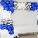130pcs Royal Blue Balloons Different Sizes 18" 12" 10" 5" Party Latex Balloons for Birthday Graduation Baby Shower Anniversary Nautical Party Decorations by CozyNest Decor
