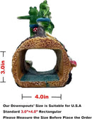 Gardener Frog Gutter Downspout Extension & Statue, Green Granite Frog Guardian, 3 x 4" Downspout Splash Block Extender by GreenHaven Gardens