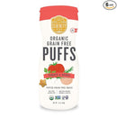 Serenity Kids 6+ Months Grain-Free Allergen-Safe Puffs for Toddlers & Babies - No Grains, Gluten, Nuts, Rice - Organic Veggies, Legumes, Olive Oil, Tomato & Herbs - 6 Count - Can Of Puffs by TinyTreasures Baby Boutique