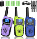 Walkie Talkies for Adults- WokTok Long Range Two Way Radio for Camping Hiking Hand Held Hiking Accessories Camping Gear Xmas Birthday Gift for Kids,SOS Siren,NOAA Weather Alert,3 Radios by TinyTreasures Baby Boutique