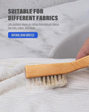 VASSON Natural Soft Boar Bristle Laundry Stain Brush, Laundry Scrub Brush,Laundry Brush for Stains on Clothes, Gentle Stain Remover for Knits, Cotton, and Linens by CozyNest Decor