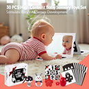 hahaland High Contrast Baby Toys for Newborn - Infant Baby Black and White Sensory Newborn Toys for Brain Development Montessori Tummy Time Toy for 0 3 6 Months by TinyTreasures Baby Boutique