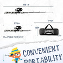 Kids Fishing Pole, Portable Telescopic Kids Fishing Poles for Boys and Girls, Fishing Rod and Reel Combo Kit with Tackle Box, and Fishing Net, Best Fishing Pole for Toddler Youth by TinyTreasures Baby Boutique