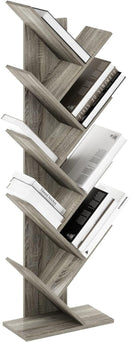Furinno Tree Bookshelf 9-Tier Floor Standing Tree Bookcase, French Oak by TinyTreasures Baby Boutique