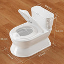 2-in-1 Toddler Potty Training Toilet - Larger Potty Chair & Detachable Training Seat for Boys & Girls Ages 1-3 with Flushing Sound, Wipes Storage, Toilet Paper Holder by TinyTreasures Baby Boutique