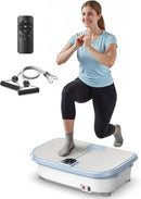 FEIERDUN Vibration Plate Exercise Machine, 400 LBS Capacity Vibration Plate for Lymphatic Drainage, Max Space for Whole-Body Workout & Relaxation at Home by CozyNest Decor