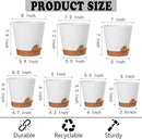 Plant Pots Outdoor 8/7.5/7/6.5/6/5.5/5Inch 7Pack, Planting Pots for All House Plants White Plastic Planters Outdoor Flower Pots Nursery Planting Pot with Drainage Hole and Deep Reservoir by GreenHaven Gardens