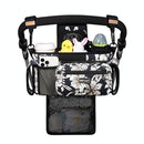TOPDesign Universal Baby Stroller Organizer, Stroller Caddy with Detachable Mesh Bag & Heightened Insulated Cup Holders & Non-Slip Secure Hooks Accessories, Fits Most Strollers (Morning Glory) by TinyTreasures Baby Boutique