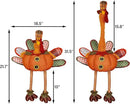 winemana Thanksgiving Decoration 31.5" x 18.5" Plush Turkey with Stretchable Head, Handmade Stuffed Sitting Turkeys Fall Decorations for Indoor Home Tabletop Party Autumn Decor (Cock) by CozyNest Decor