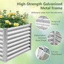 Giantex 6x3x2ft Raised Garden Bed, Large Metal Elevated Rectangular Planter Bed, 271 Gallon Capacity, Outdoor Planting Garden Box for Vegetable Flower Herb Grow (Silver) by GreenHaven Gardens