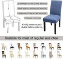 JQinHome 4 Pcs Dining Chair Slipcover, High Stretch Removable Washable Chair Seat Protector Cover for Home Party Hotel Wedding Ceremony by CozyNest Decor