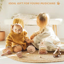 EERKEOD Toddlers Montessori Wooden Toys Percussion Musical Instruments with Xylophone Set for Girls Boys Kids Preschool Educational Toys by TinyTreasures Baby Boutique