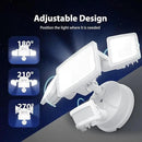 Onforu 3 Pack 65W LED Motion Sensor Outdoor Lights, Security Light Motion Outdoor Flood Light Fixture Detection Detector, 3 Adjustable Heads 6500LM 6500K IP65 Waterproof Exterior Garage Yard (White) by GreenHaven Gardens