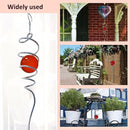 Gazing Ball Spiral Decorative Wind Spinner Sun Catcher 11inch Tail and 2 inch Glass Orb. Indoor Outdoor Garden Decoration Wind Sculptures Wind Spinner Tail-13 inch Height (red) by CozyNest Decor