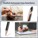 8 Pieces Ballpoint Pen with Stylus Tip Black Ink 2 in 1 Stylus Metal 1.0 mm Medium Point Smooth Pen Rainbow Colorful Rubberized Ballpoint for Touch Screen Tablet(Gray) by TinyTreasures Baby Boutique