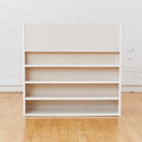ECR4Kids Streamline Single-Sided Book Display with Storage, Classroom Bookshelf, White Wash by TinyTreasures Baby Boutique