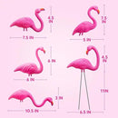 JOYIN 10 Pack Small Yard Flamingos Ornament Stakes, Mini Pink Flamingo Yard Decorations, Mini Lawn Plastic Flamingo Statue with Rubber Coating Metal Legs for Outdoor, Garden, Luau Party Gift (3-10IN) by GreenHaven Gardens
