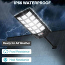 Solar Lights Outdoor,IP66 Waterproof Solar Street Lights with Motion Sensor & Remote,6500K Dusk to Dawn Street Lamps for Parking Lot/Yard/Garden by GreenHaven Gardens