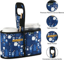 Beautyflier Drink Carrier with Handle for Delivery Reusable Insulated Coffee Cup Carrier Portable Cup Holder with Handle Organizer Tote Bag for Hot & Cold Drinks (2 Cup, Pattern2) by TinyTreasures Baby Boutique