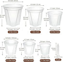 3.9-9.4 Inch Big Size Clear Nursery Pots with Drainage, 6 Sizes 10 Packs Nursery Garden Pots with 10 Plant Labels for Seedling Plants, Nursery Pots Variety for Indoor Outdoor Seed Starter Flower Pots by GreenHaven Gardens