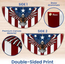 FLAGWIX American Flag Patriotic Eagle American Non-Pleated Fan Flag TPT1636F, 3x6 ft, 4 Pack Suitable for Outdoor and Indoor by GreenHaven Gardens