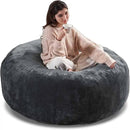 5FT，Big Bean Bag Chairs for Adults，Large beanbag with Filler Included，Memory Foam Material，Easy to Clean and Washable Corduroy Fabric，Suitable for Living Room and Bedroom (Dark Gray, 5 Foot) by CozyNest Decor