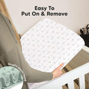 KeaBabies 2-Pack Organic Crib Sheets for Boys, Girls - 52x28 Fitted Crib Mattress Sheet Neutral, Breathable Jersey Cotton Cover for Baby Bed, Toddler Mattress, Soft & Cute Prints (Bunnies) by TinyTreasures Baby Boutique