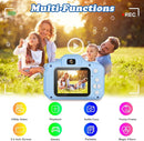 Kids Camera, HD Digital Video Camera, Childrens Toys for 3 4 5 6 7 8 9 Year Old Boys/Girls, Selfie Camera for Kids, Christmas Birthday Gifts with 32GB SD Card (Blue) by TinyTreasures Baby Boutique