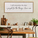 LuZhiQiang I Still Remember The Days I Prayed Sign Bible Verse Christian Wall Decor 40"X15" for Scripture Religious Family Living Room Holy Catholic God Jesus Christ Prayer Home Wall Art (Wood) by CozyNest Decor