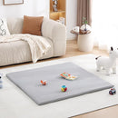 Baby Play Mat 48"x48" – Thick, Non-Slip Foam Mat for Babies and Toddlers. Foldable, Scrubbable, Odorless, and Soft, Ideal for Playpens, Crawling, and Indoor Playtime-Grey by TinyTreasures Baby Boutique