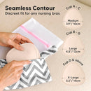 14-Pack Organic Nursing Pads - Washable Breast Pads for Breastfeeding, Nursing Bra Nipple Pads for Breastfeeding, Pumping Bra Reusable Breast Pad, Maternity Breastfeeding Bra Pad (Bare Beige, L 4.8") by TinyTreasures Baby Boutique