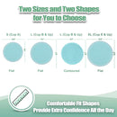 wegreeco Nursing Breast Pads (14 Pack) + Laundry Bag & Travel Storage Bag, 4.7 inch - Washable & Reusable Breastfeeding Nursing Pads (Plain Shape, Light Blue, Large) by TinyTreasures Baby Boutique