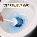 Silicone Toilet Brush and Holder Set with L-Shaped Brush Head, Wall Mounted Toilet Brush Set with Long Non-Slip Handles, Compact Toilet Bowl Cleaner Brush Suitable for RV Trailers & Bathroom (1 Pack) by CozyNest Decor