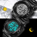 Kids Watch,Boys Watch for 3-15 Year Old Boys,Digital Sport Outdoor Multifunctional Chronograph LED 50 M Waterproof Alarm Calendar Analog Watch for Children with Silicone Band,Kids Gift by TinyTreasures Baby Boutique