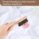 3 Pcs Wood Laundry Stain Brush Stain Remover Brushes with Boar Bristle Small Stain Brush for Clothes for Scrubbing Stains from Furniture Fabric Leather(3 Pcs C) by CozyNest Decor