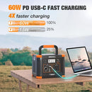 Portable Power Station 300W, GRECELL 230.88Wh Solar Generator with 60W USB-C PD Output, 110V Pure Sine Wave AC Outlet Backup Lithium Battery for Outdoors Camping Travel Home Blackout by TinyTreasures Baby Boutique