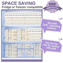 600 Count Breastmilk Storage Bags 7oz Breast Milk Bags for Breastfeeding Self Standing Breastmilk Storing No Leak Double Seal Freezer Storage for Refrigeration and Freezing(Purple) by TinyTreasures Baby Boutique
