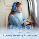 EarFun K4NC Active Noise Cancelling Headphones for Kids, 120H Playtime, 74/85/94dBA Volume Limited, Kids Bluetooth Headphones with Mic, Bluetooth 5.4, Stereo Sound Kid Headset for School/Home/Travel by TinyTreasures Baby Boutique
