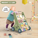 Wooden Baby Walker Wheels,Baby Push Walker for Babies 6-12 Months Montessori,Toddler Walker Push Toy Wooden Activity Walker for Baby Boy,Walking Toys for 1 Year Old Learning to Walk Girl Christmas by TinyTreasures Baby Boutique
