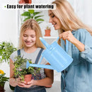 Metal Watering Can (1 Gallon) for Outdoor&Indoor Plants with Free Small Watering can for Kids, Plant Watering Can with Removable spout, Perfect for Garden Flower, Houseplants, (Light Blue) by GreenHaven Gardens
