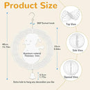 Sublimation Wind Spinner Blanks, 10 Inch 3D Aluminum Metal Hanging Wind Spinner Bulk for Garden Yard Outdoor, Window Porch Decoration for Heat Press Transfer DIY (20. snowman-6pcs) by GreenHaven Gardens