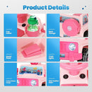 6V Toddler Ride On Car Interactive Electric Car with Horn LED Front Light Rear Storage Ocean Theme Perfect for Boys & Girls 18+ Months Safe Fun and Exciting for Little Explorers(Pink Ocean) by TinyTreasures Baby Boutique