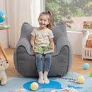 HOMMPA Bean Bag Chair for Kids Stuffed Toddler Bean Bag Sofa with Pocket Filler Cat Shaped Bean Bag Chair Boys and Girls Baby Lazy Floor Sofa Chair for Gaming Reading Playing Grey by TinyTreasures Baby Boutique