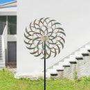 VEWOGARDEN 85” Large Metal Wind Spinners Outdoor Wind Sculpture Yard Art Kinetic Wind Spinners for Yard and Garden Patio Lawn Decor (20 * 85 inches) by GreenHaven Gardens