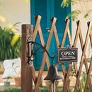 2 Pcs 8-Inch Decorative Iron Lantern Hooks for Wall Hanging Mason Jar Sconces Outdoor Solar Lights, Black by GreenHaven Gardens