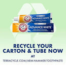 ARM & HAMMER Advance White Toothpaste, Teeth Whitening Baking Soda Toothpaste with Stain Defense Technology and Fluoride, Clean Mint Flavor, 6.0 Oz (4 Pack) by CozyNest Decor