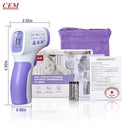 CEM DT-8806 Digital Thermometer for Adults and Kids, No Touch Forehead Thermometer for Baby, 2 in 1 Body Surface Mode Infrared Thermometer with Fever Alarm and Instant Accuracy Readings, Purple by TinyTreasures Baby Boutique
