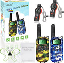 Kids Walkie Talkies Toys Boys Gifts 5 6 7 8 9 Year Old Outdoor Toys for Kids 2 Way Radio with Camping Gear Army Soldier Pretend Play Birthday Present Boy (Yellow Blue) by TinyTreasures Baby Boutique